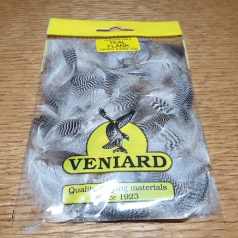 Veniard Teal Duck Flank Feathers