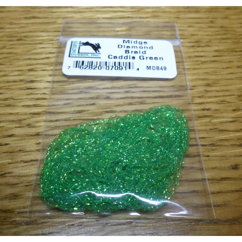 Midge Diamond Braid Caddis Green
