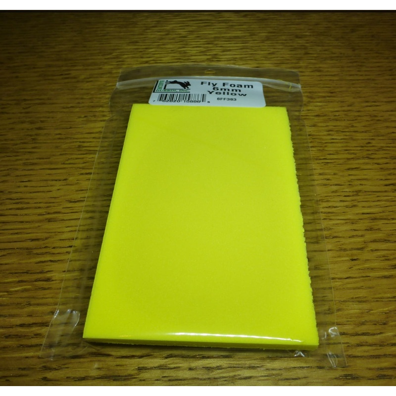 Hareline 6mm Foam Yellow