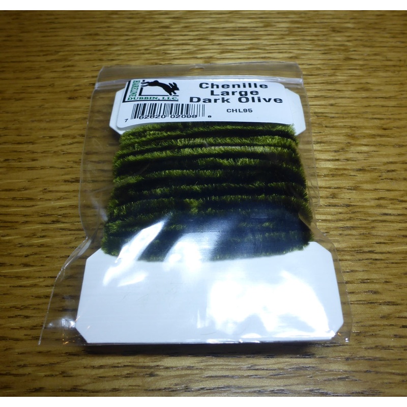 Hareline Large Chenille – Dark Olive