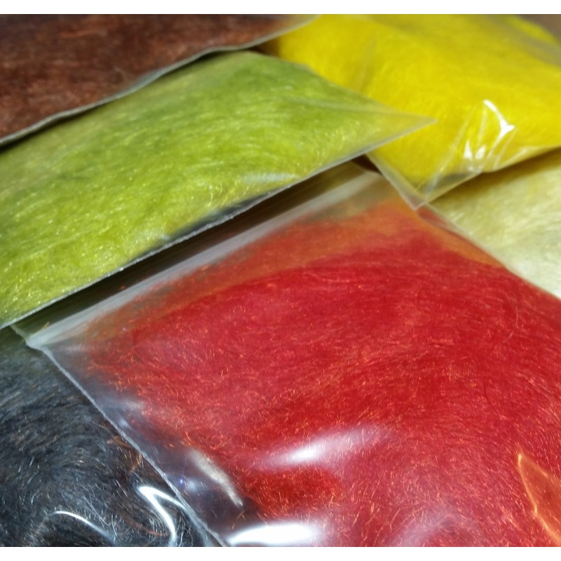 FTD Wee Folk Dubbing|Caddis Olive|Lemon Yellow|Tomato Caddis|MUD Dun|MUD Copper|MUD Scum