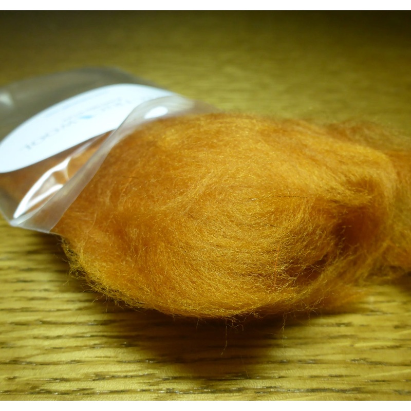 Lv2Nymph Electric Wool Dubbing – Earthen Clay