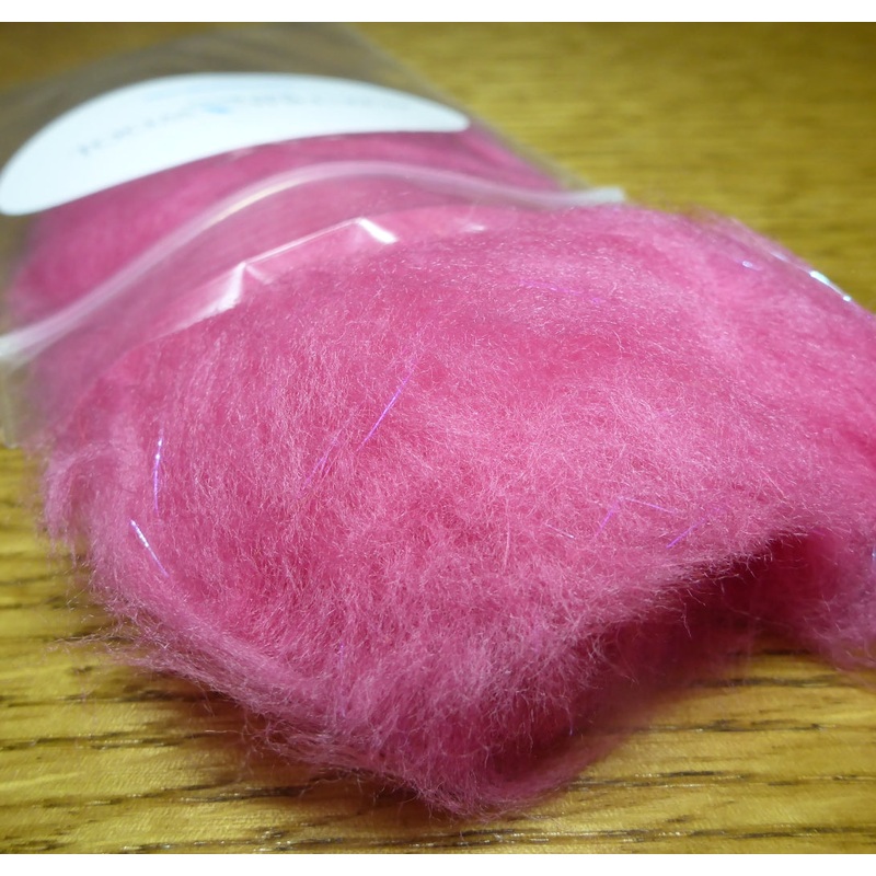 Lv2Nymph Electric Wool Dubbing – Pink Belly