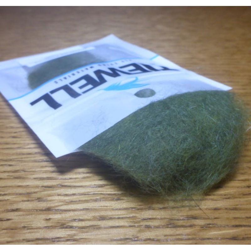Tiewell Premium Possum Dubbing Olive