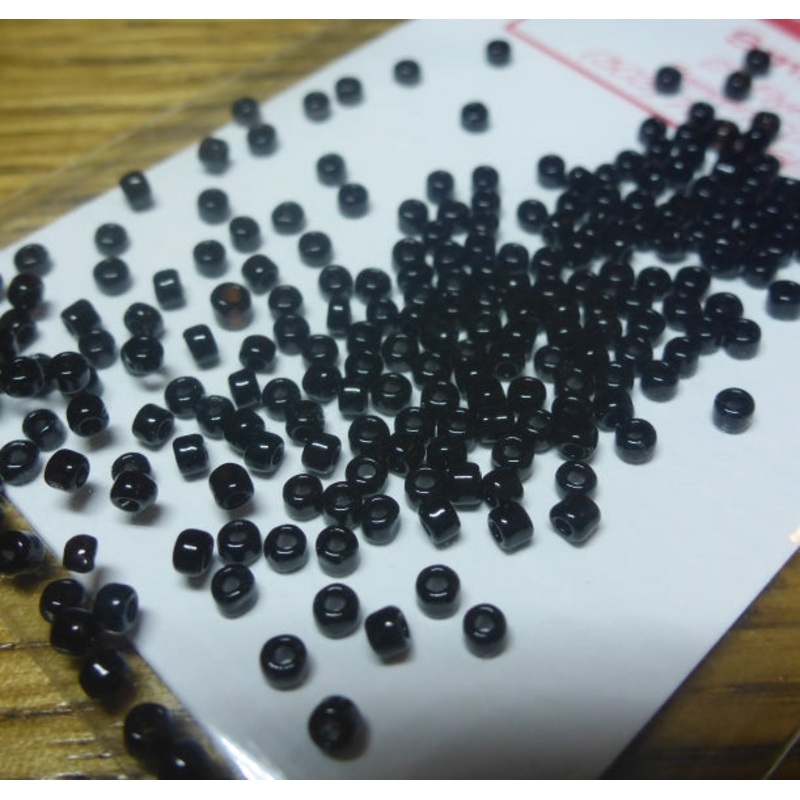 Tyers Glass Beads Black|Small|Medium|Large