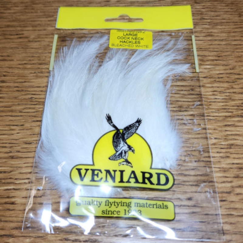 Veniard Cock Neck Hackle – White