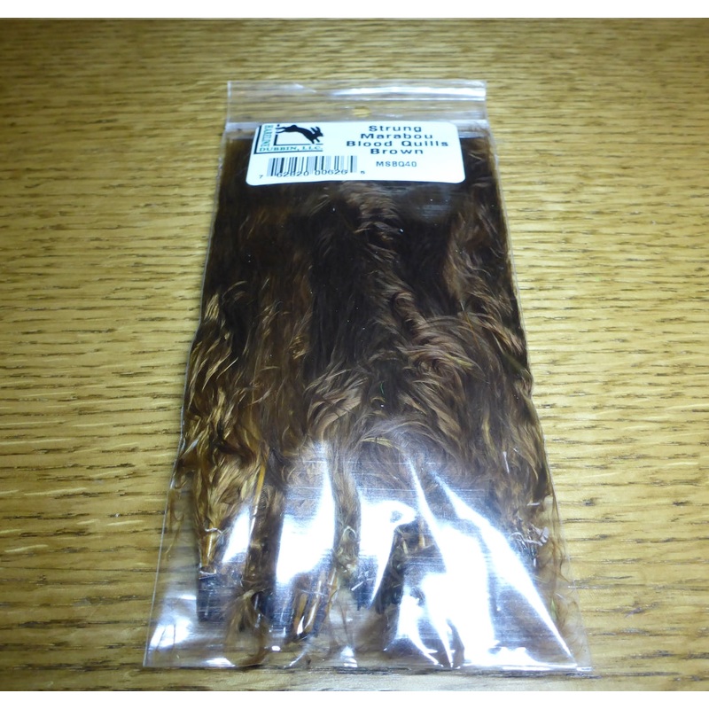 Hareline Marabou Blood Quills Brown