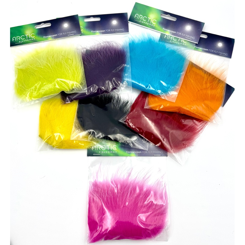 Arctic Fisherman Finnraccoon|Blue|Purple|Chartreuse Green|Shrimp Pink|Black|Yellow|Orange|Red