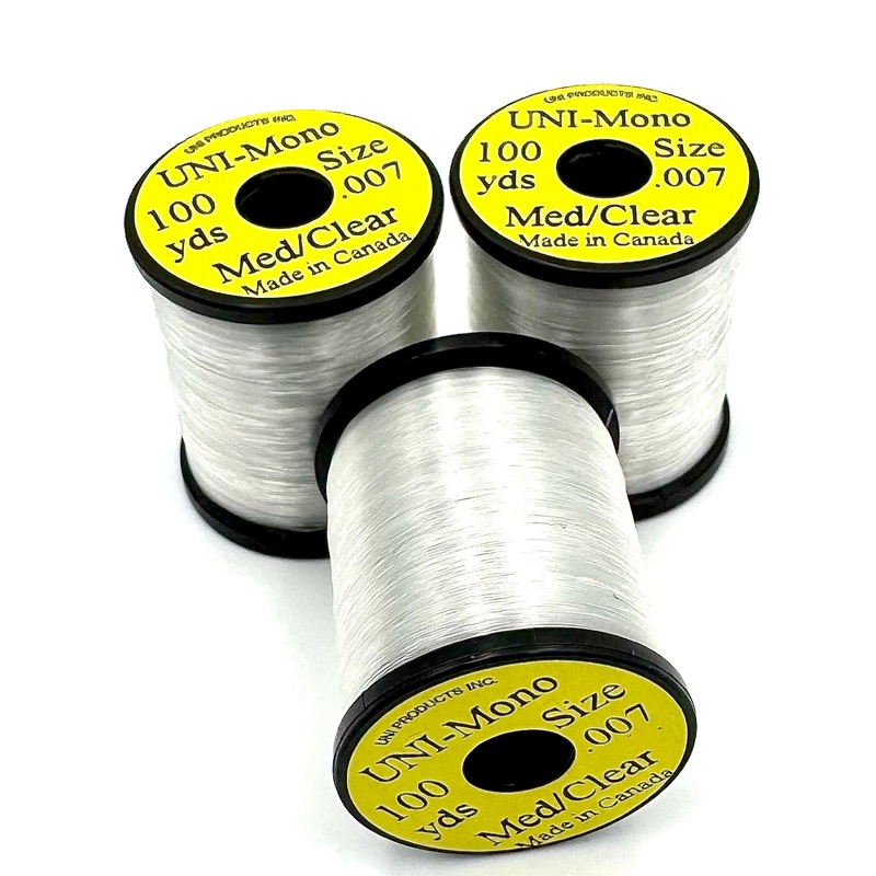 UNI-Mono Two Sizes|Fine-Clear 200 Yrd|Med-Clear 100 yrd