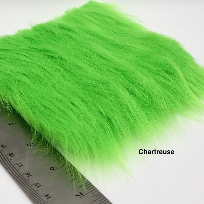 Cajun Short Craft Fur|Black|White|Streamer Red|Cajun Cream|chartreuse|Hot yellow|Light Pink|Olive|Orange|Shrimp Orange|Shrimp Tan|Tan