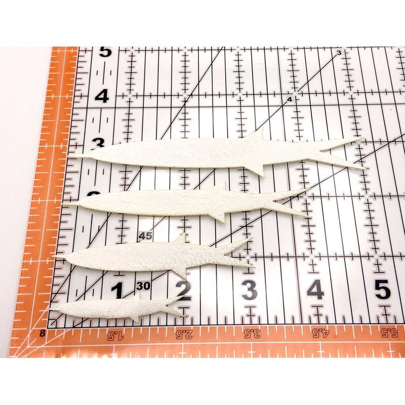 Fly Skinz Bait Fish Tailz|White|Medium