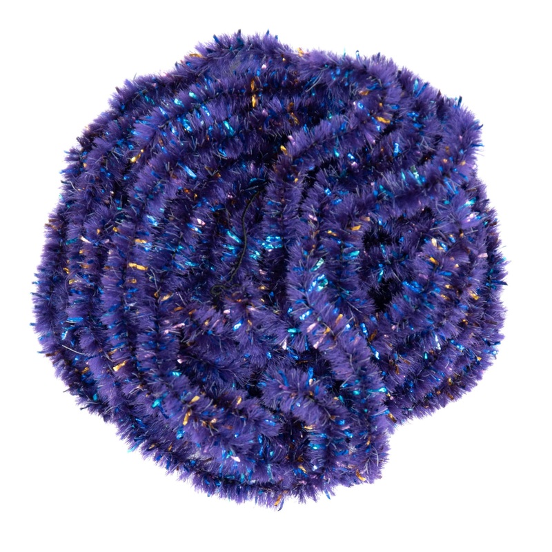 Tinsel Chenille|Purple Ice|Silver Ice|Rainbow Ice|Gold Ice|Royal Blue Ice|Lime Ice|Red Ice|Aqua Ice|Silver Ghost Ice|3 Yards|75 Yards