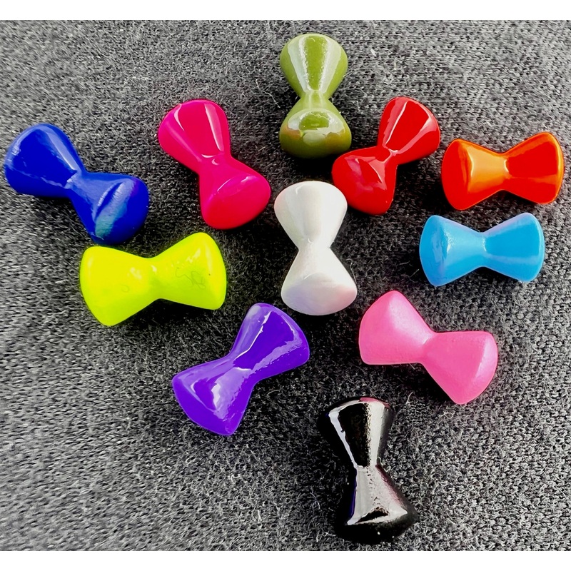 Aqua Flies Intruder Eyes|Salmon Pink|Fl. Pink|Fl. Flame|Black|Navy Blue|Purple|Red|Olive|Chartreuse|Kingfisher Blue|White|Black Nickel|1/8″|5/32″|3/16″