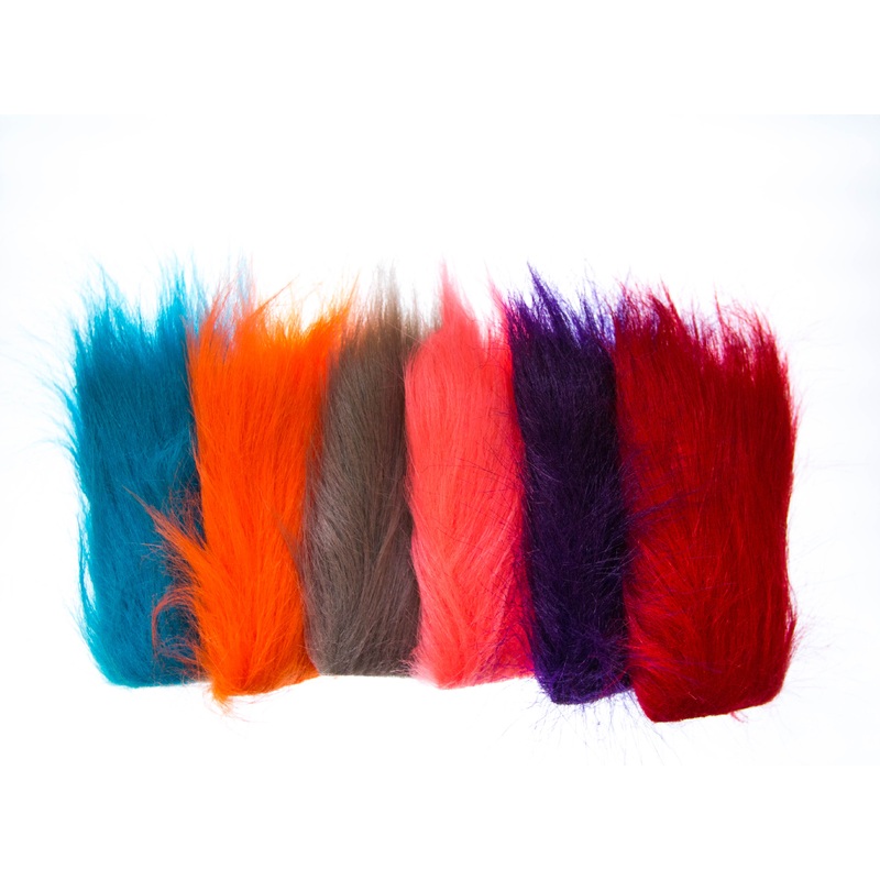 Craft Fur Xtra Select|Tan|Chartreuse|White|Black|Fl. Orange|Kingfisher Blue|Purple|Salmon Pink|Hot Pink|Dark Olive|Shrimp Pink|Red