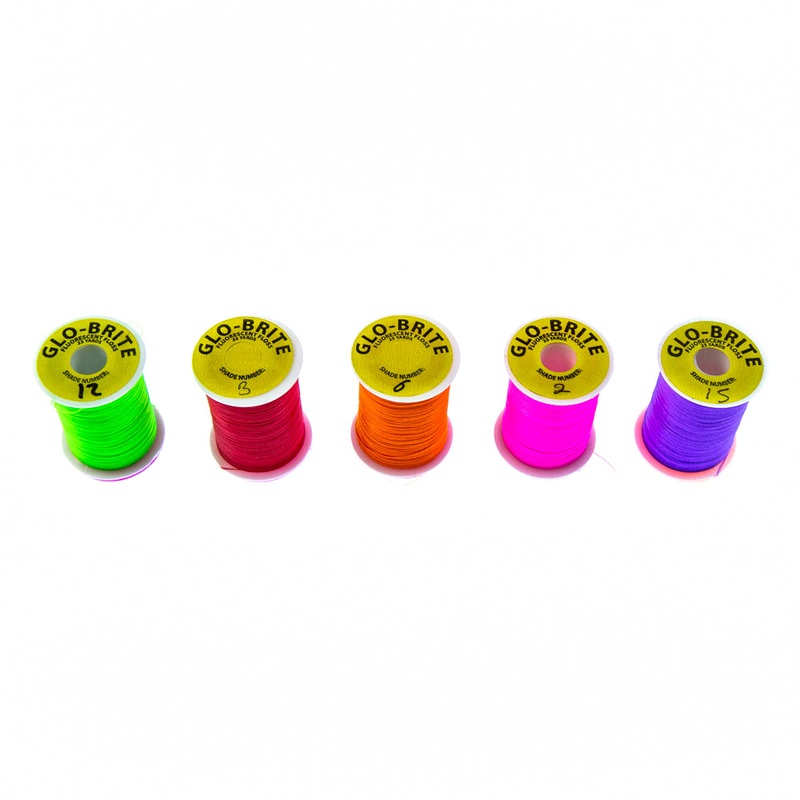 Glo-Brite Floss|FL Chartreuse|FL Red|FL Hot Orange|FL Hot Pink|FL Purple|Green Highlander|Fl. Blue|Orange|Fl. Fuschia|Yellow