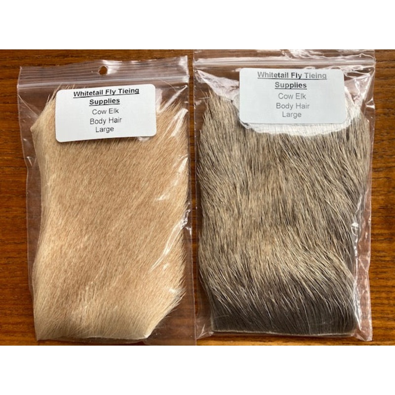Elk, Cow Body Hair – Large|3″ x 4″|2″ x 3″|Natural