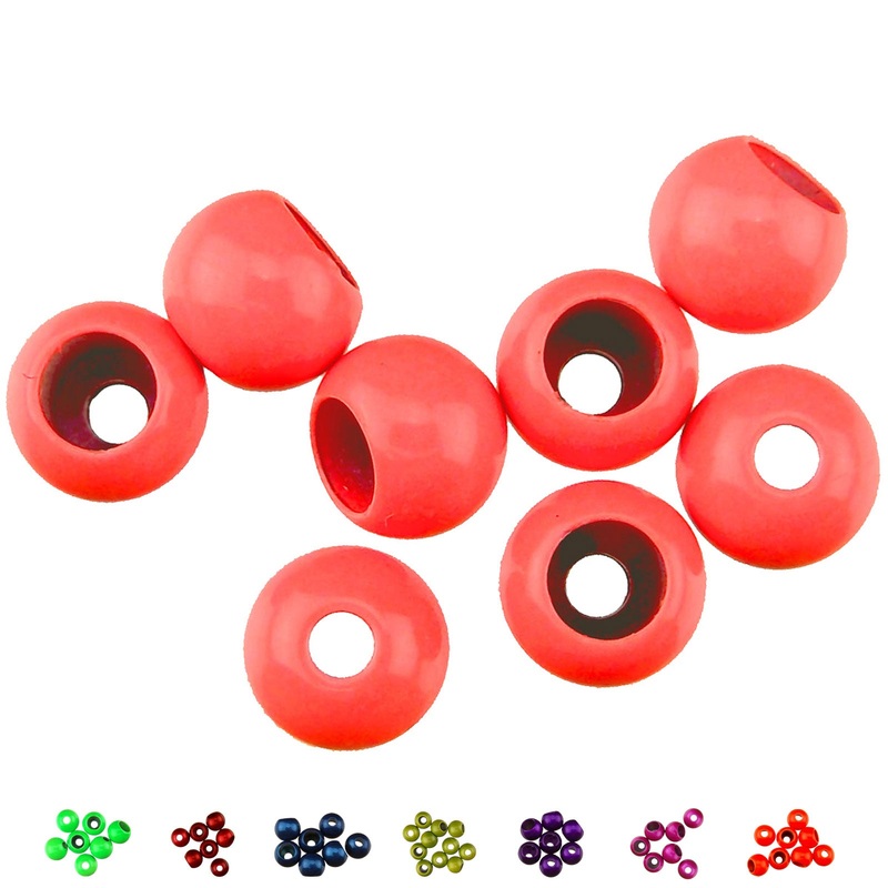 Spirit River Hot Beads|Bead Chartreuse|Bead Metallic Red|Bead Pearl White|Bead Hot Pink|Bead Hot Orange|Bead Salmon Pink|1/4″ (6.4mm)|3/16″ (4.8mm)|5/32″ (4.0mm)|1/8″ (3.2mm)|3/32″ (2.3mm)|7/64″ (2.8) mm|5/64″ (2mm)