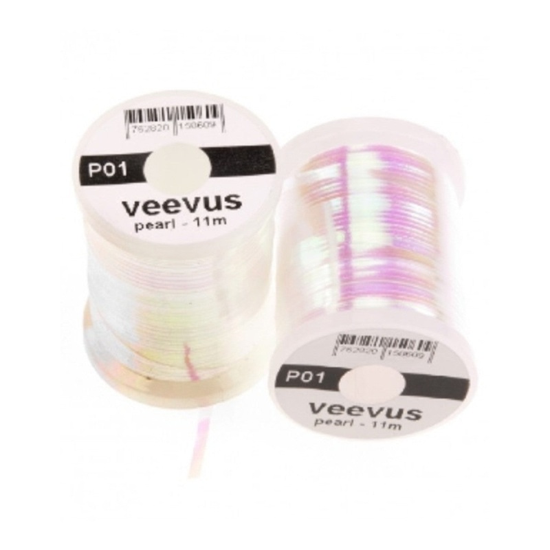 Veevus Pearl Tinsel|Large|Medium|Small|Pearl