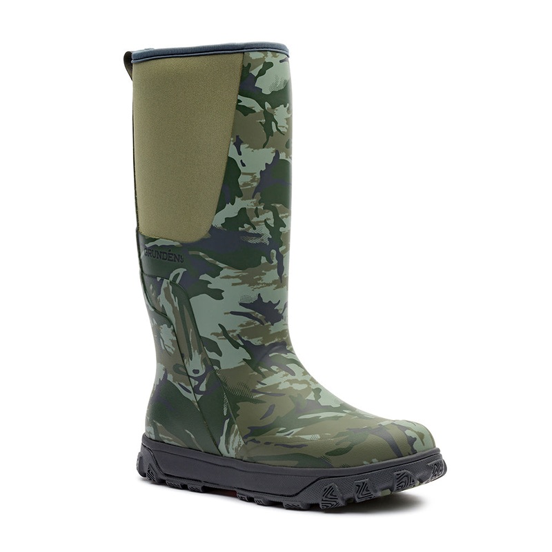 Grundens Deviation Tall Boot Refraction Camo Green