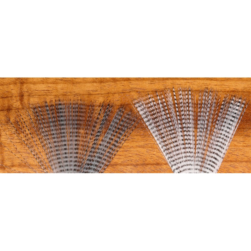 Barred Mayfly Tail|White Black Barred|Lt Dun Black Barred