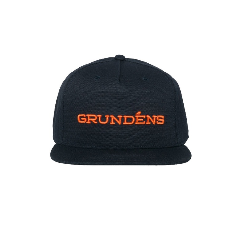 Grundens Logo Flat Brim Hat