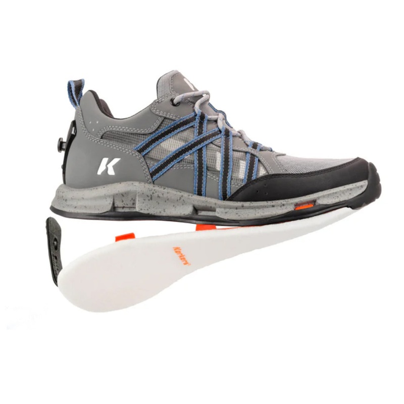 Korkers All Axis Shoe|Size 8|Size 9|Size 10|Size 11|Size 12|Size 13|Size 14|Felt|Trail Trac|Vibram XS Trek|Charcoal|Green