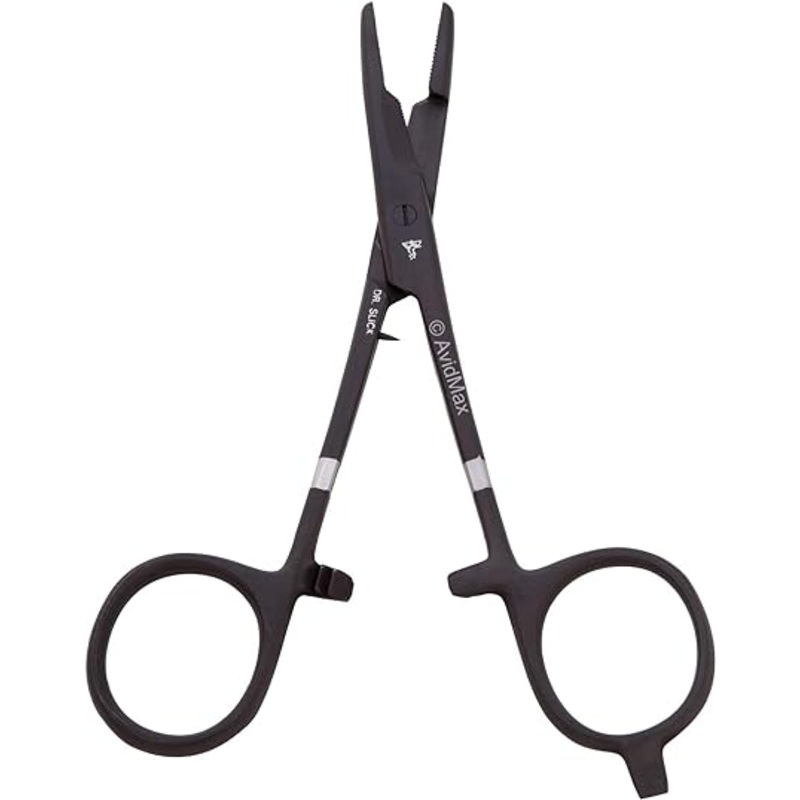 DR SLICK Scissor Clamp 5-1/2 Black Straight 1/2