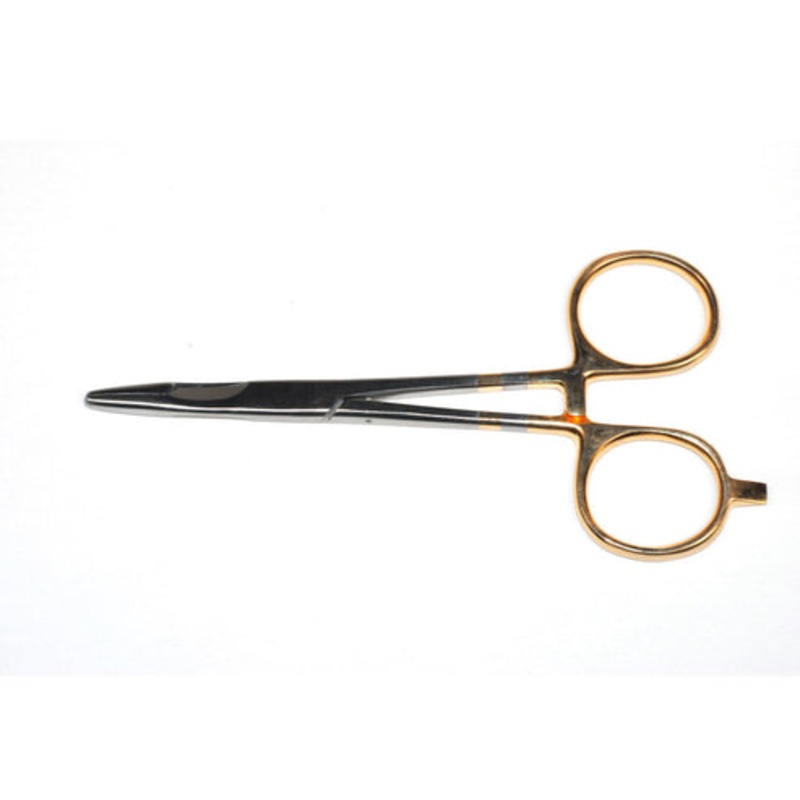 Dr Slick Scissor Clamp. 5-1/2 Gold Loops Straight