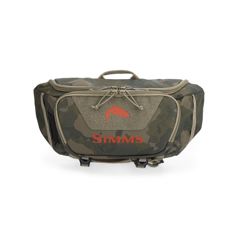 Simms Tributary Hip Pack|Woodland Camo|Tan