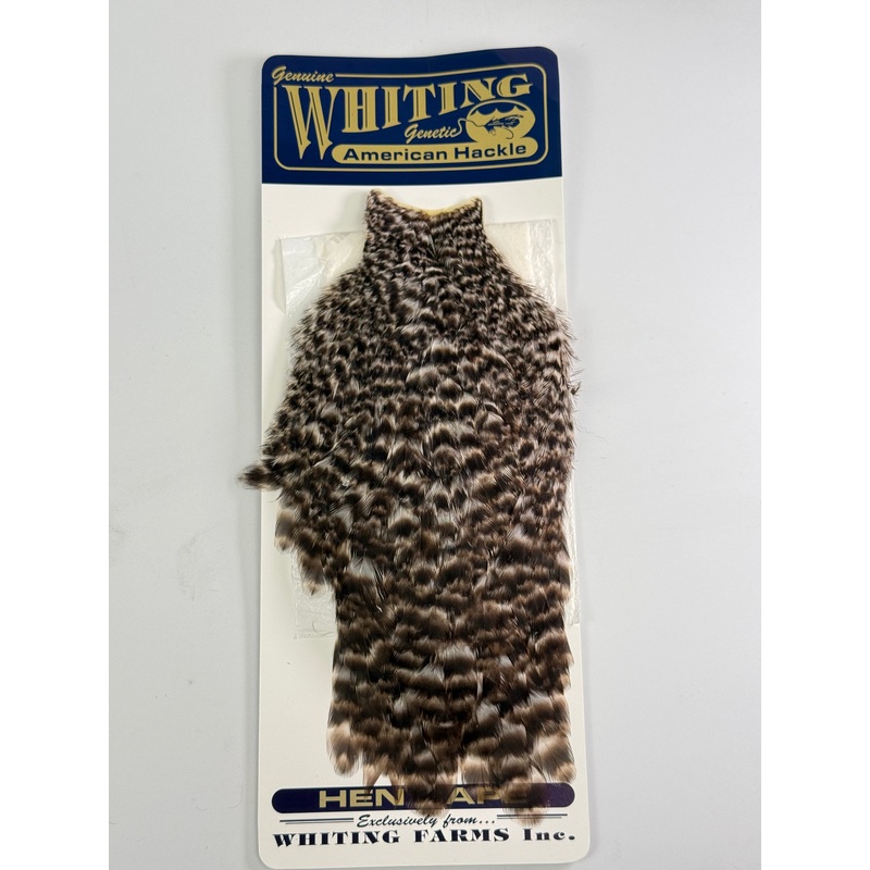 Whiting American Hackle Hen Cape – Grizzly