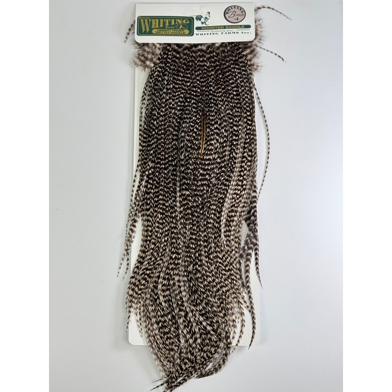 Whiting Hebert Miner Bronze Hackle Saddle