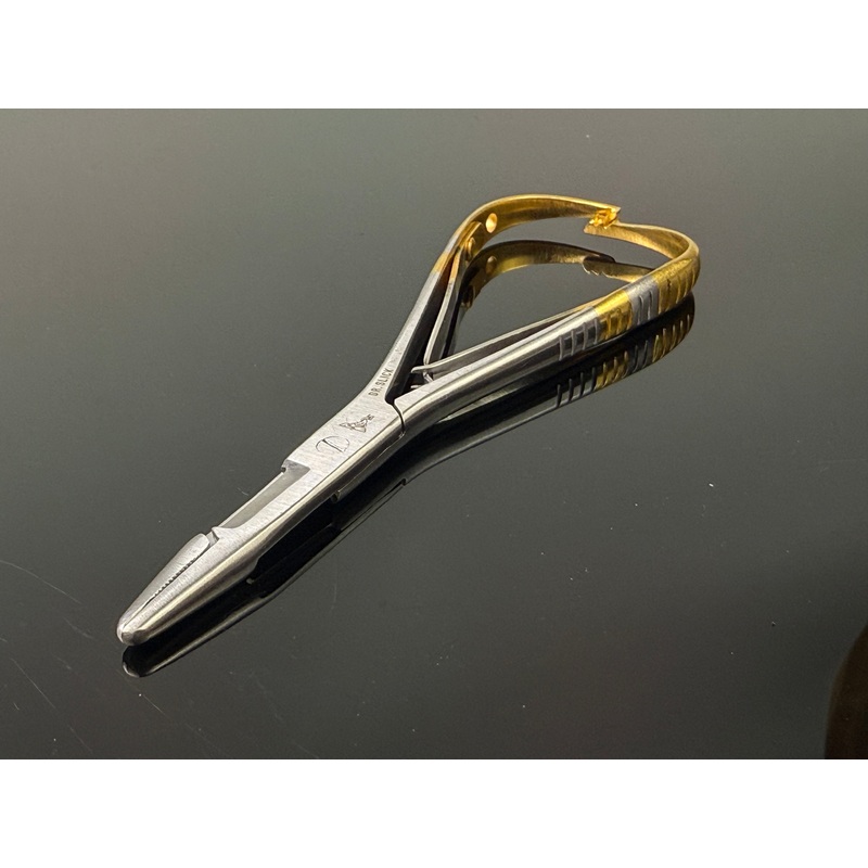 DR SLICK Mitten Scissor Clamp 5.5 Gold Straight