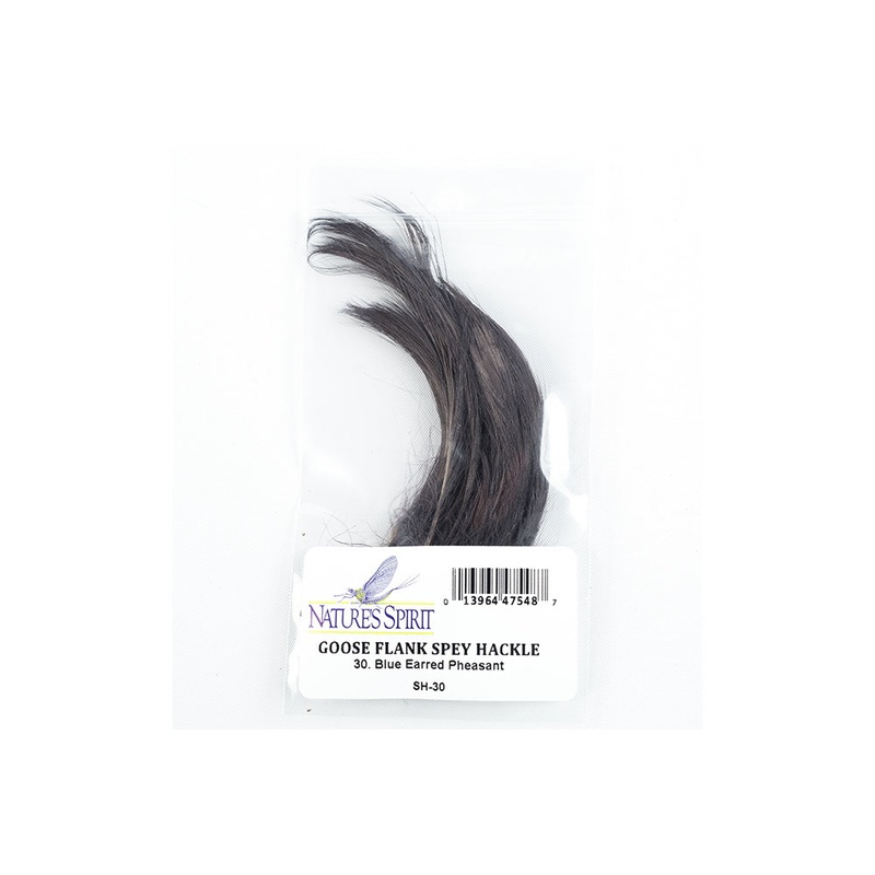 Burnt Goose Flank Spey Hackle|Hot Orange|Blue Eared Pheasant|Fl. Blue|Cherry Red|Hot Pink|Purple|Royal Blue|Dark Turquoise/KFB|Steelhead Orange UV|Deep Purple