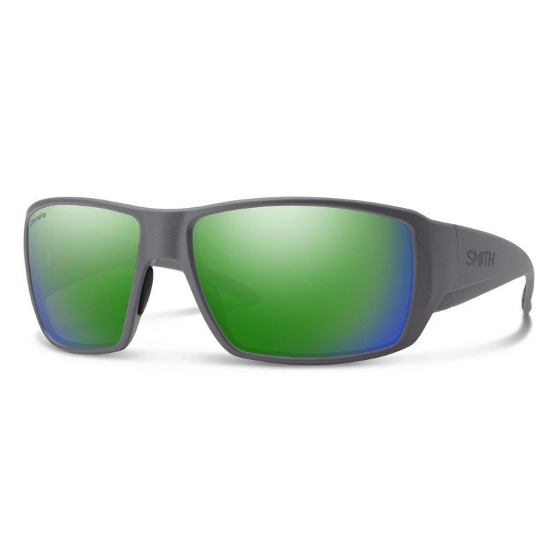 Smith Guides Choice Matte Cement ChromaPop Polarized Green Mirror