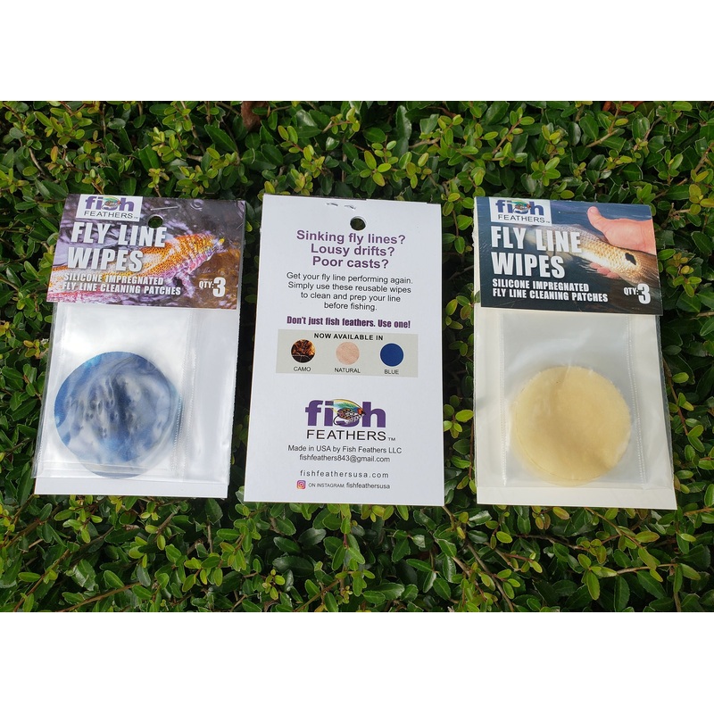 Ass Wipes Fly Line Cleaner|Natural|Blue|Camo