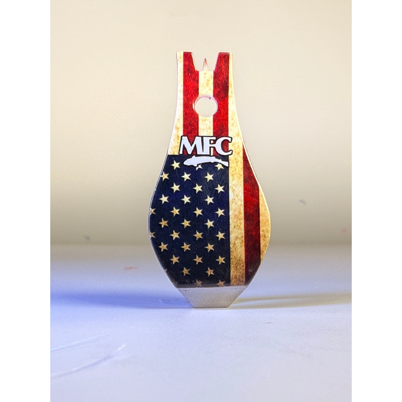 MFC Tungsten Carbide Nippers|American Pride|Hot Grip Chartreuse