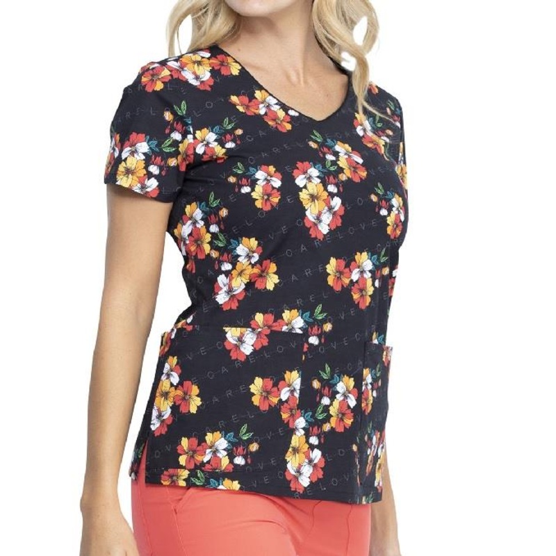 Dickies Prints V-Neck Top – Womens
