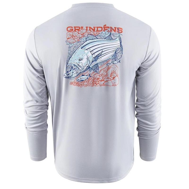 Striped Bass Long Sleeve Tech Tee – Mens