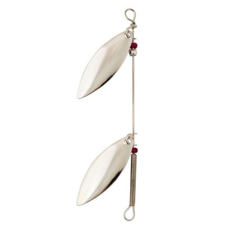 #2 Nickel Double Willow Leaf Spinner