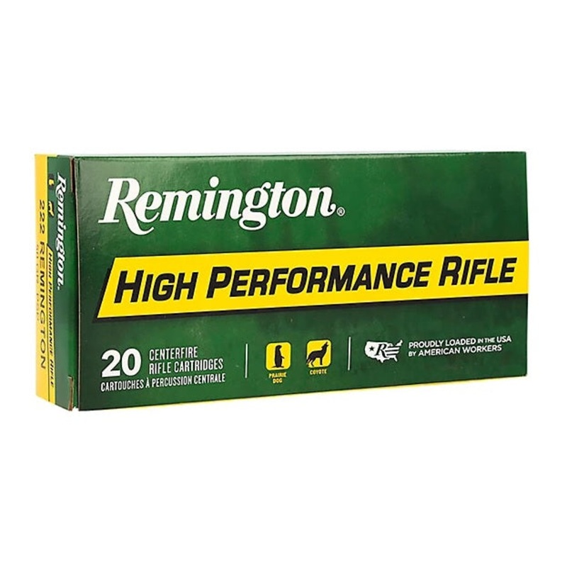 High-Performance Rifle .222REM 50GR – 20 Rounds