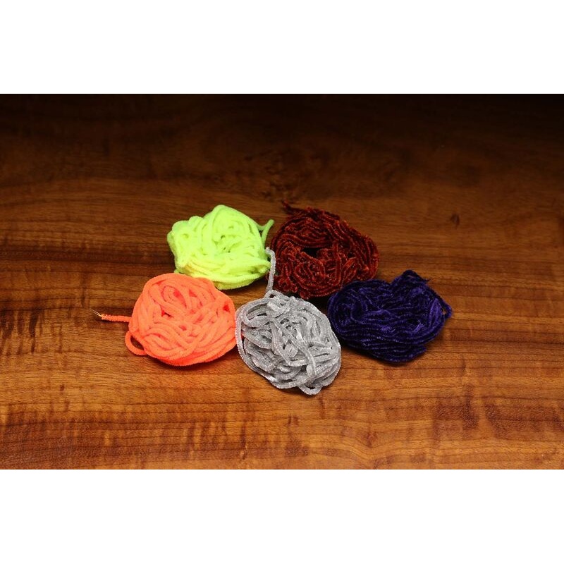 Chenille Fine||11 Black||129 Fl. Fire Orange||132 Fl. Green||136 Fl. Neon Red||137 Fl. Orange||140 Fl. Shrimp Pink||210 Lt. Gray||212 Lt. Olive||271 Orange||289 Pink||298 Purple||310 Red||377 White||383 Yellow||40 Brown||87 Dk. Brown||95 Dk. Olive