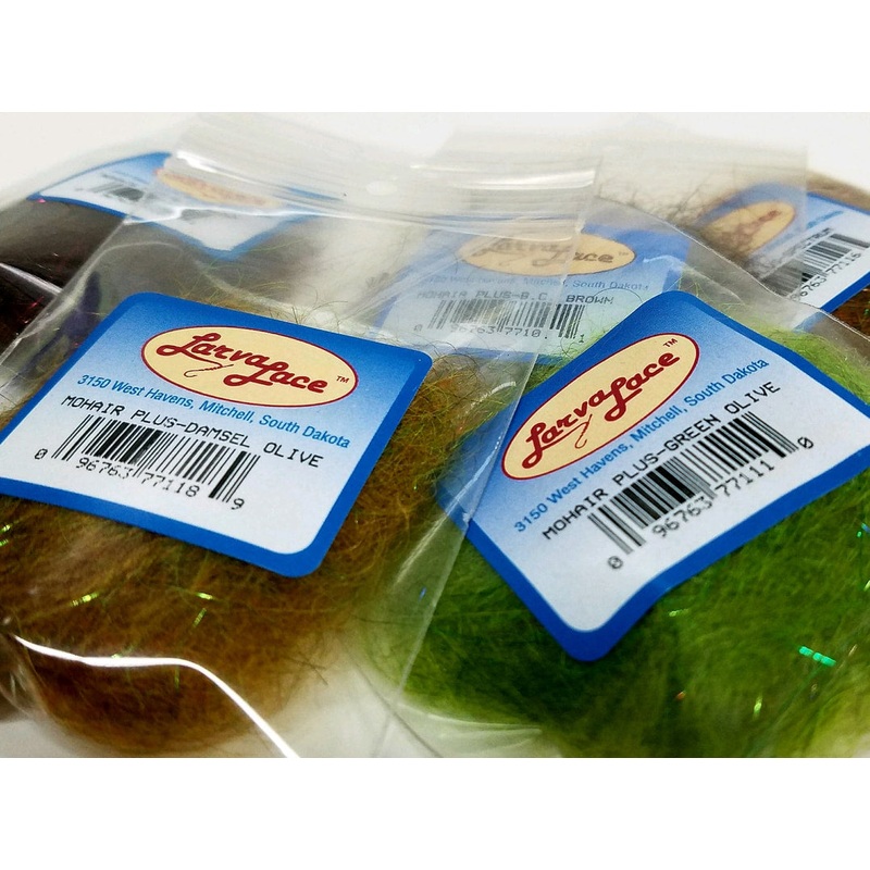 Mohair+ Dubbing|Black/Red|Burgundy|Spectrum|Brown Olive|BC Brown|Rusty Brown|Green Olive|Black/Copper|Black|Purple|Red