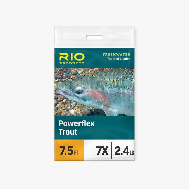 Rio Powerflex Trout Leader|Single|3 Pack|7.5’|9’|15’|0X|1X|2X|3X|4X|5X|6X