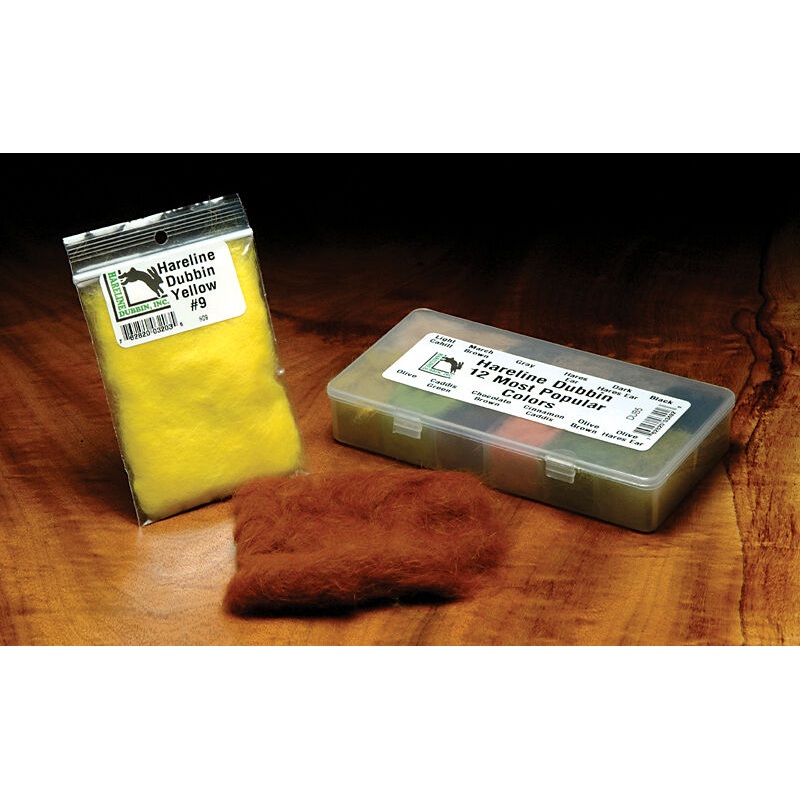 Hareline Dubbin|Hare’s Ear |4|Dk. Hare’s Ear |5|Olive Hare’s Ear |34|Olive |11|Ginger |43