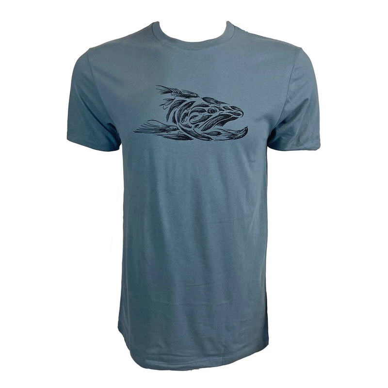 Trout Streamers T-Shirt|Lt. Denim|S|M|L|XL|XXL