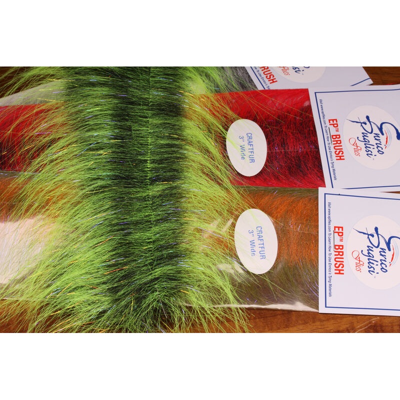 EP Craft Fur Brush|Grey/White|Sand/Brown|White/White|Black/Purple|Chartreuse|Black/Black