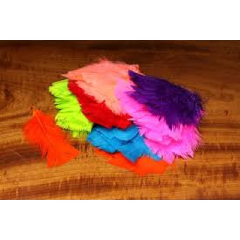 Intruder Feather Prop Hackle|Black|Fl Chartreuse|Fl Pink|Hot Orange|Kingfisher Blue|Red|Shrimp Pink|Bright Purple