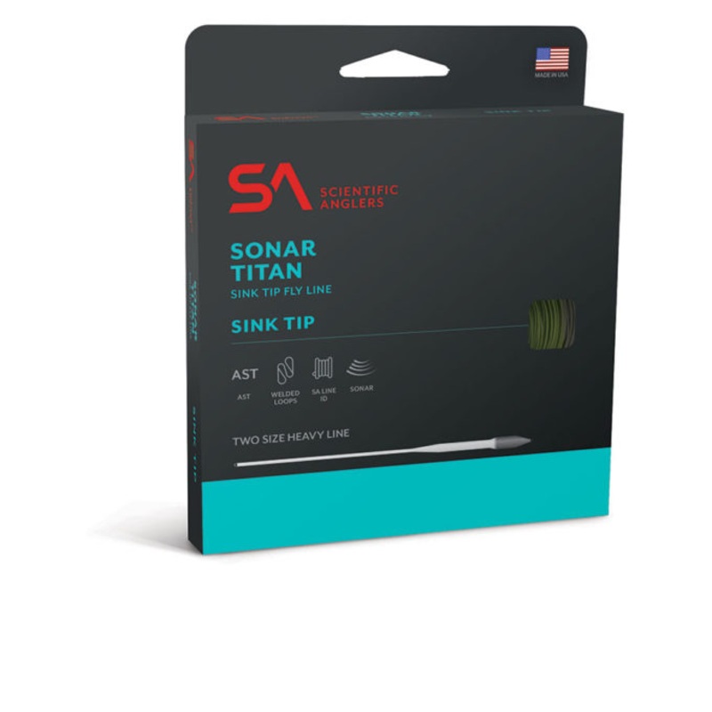 Sonar Titan Sink Tip Fly Line|Will / Moss / Black|Will / Moss / DkGreen|WF5F/S6|WF6F/S6|WF7F/S6|WF8F/S6|WF5F/S3|WF6F/S3|WF7F/S3|WF8F/S3