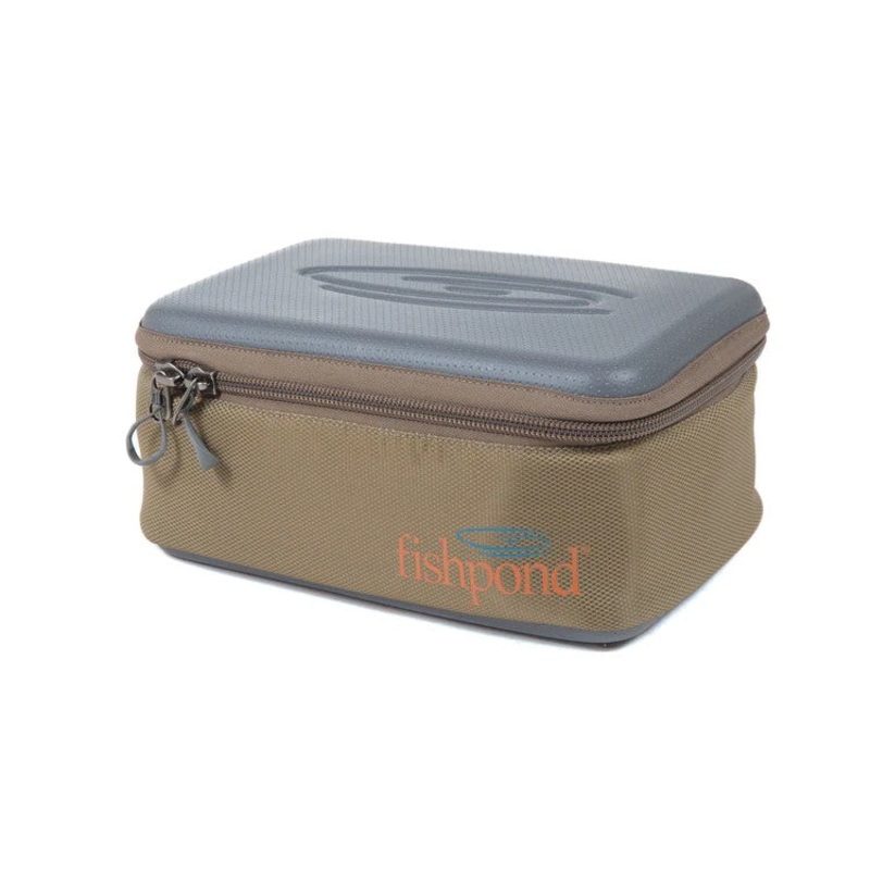 Fishpond Ripple Reel Case|Sand / Saddle Brown|Tidal Blue|Large|Medium