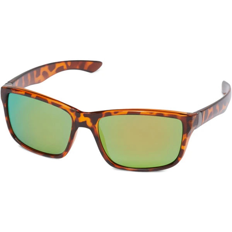 Fisherman Eyewear Cabana – Shiny Tortoise Frame / Brown Lens / Green Mirror – Large